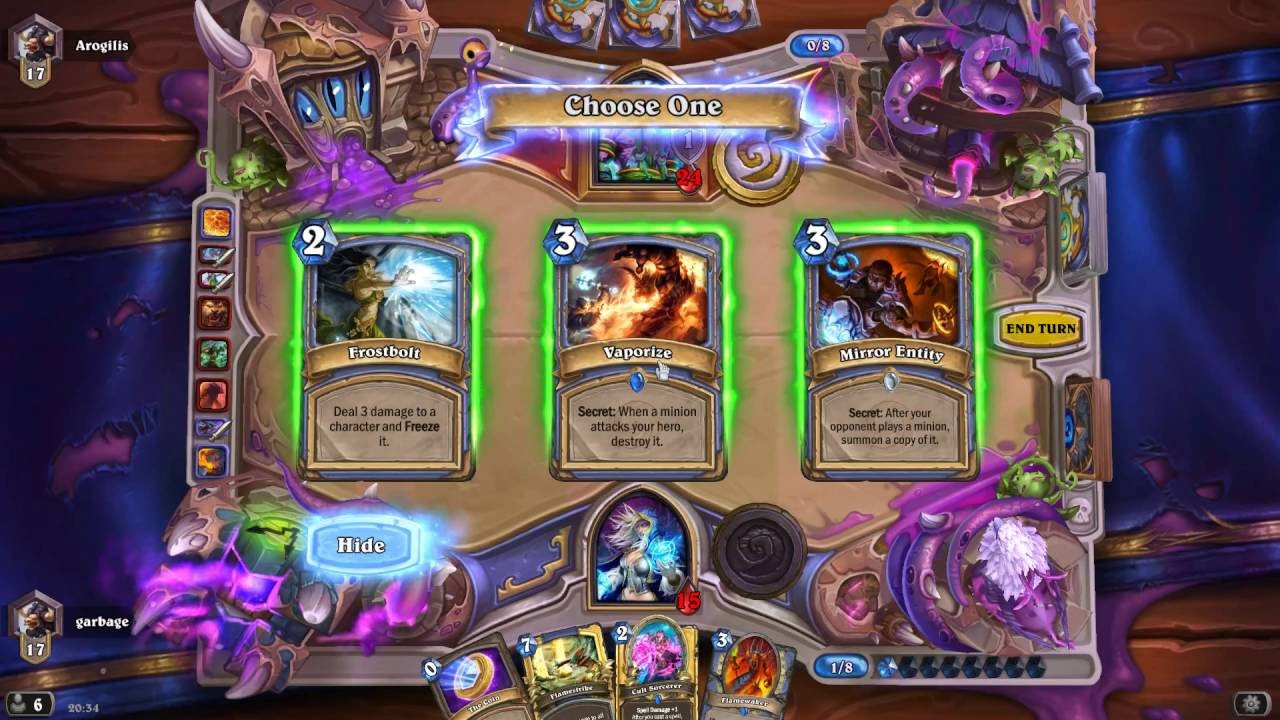 HearthStone Mage vs Druid de garbagebcnTV