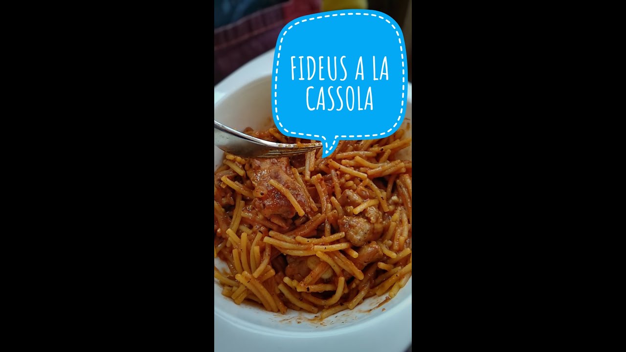 FIDEUS a la Cassola amb costella de porc// Recepta de cuina fàcil de Cuinateca by Jordi Pey