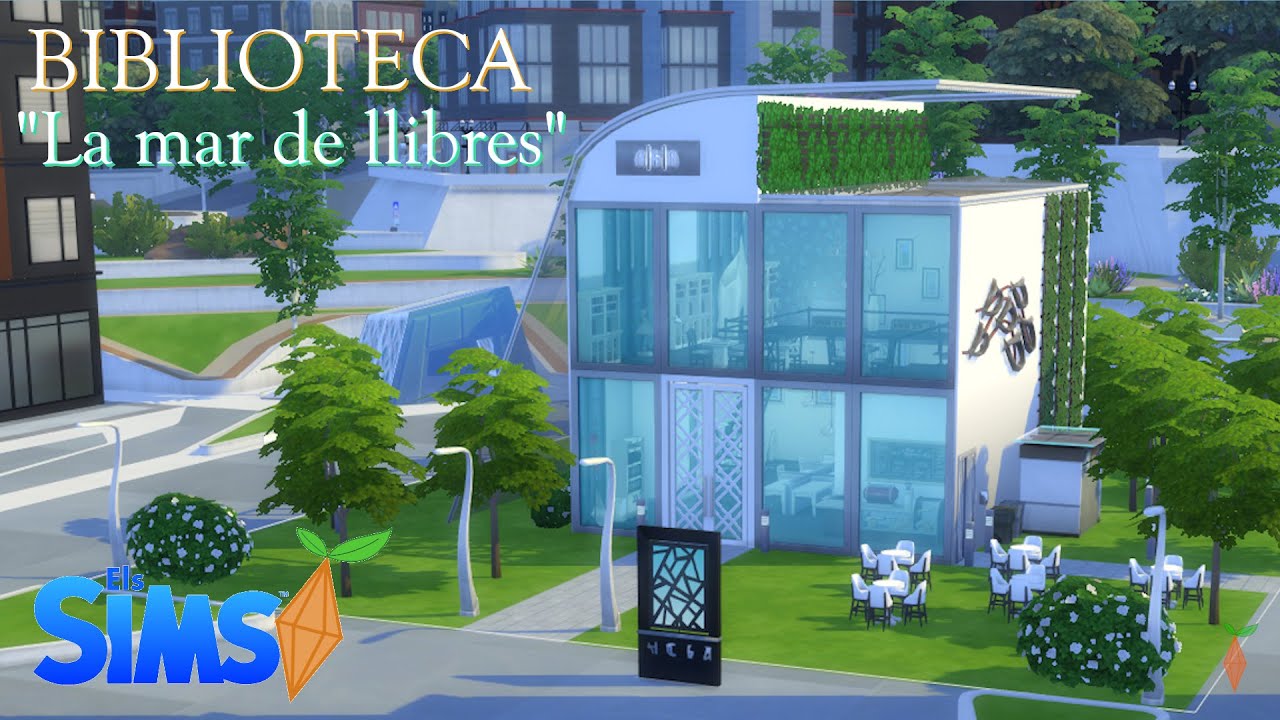 Una #Biblioteca!📚 - El #repte del #directe amb #TheSims4 de Simmer Valenciana