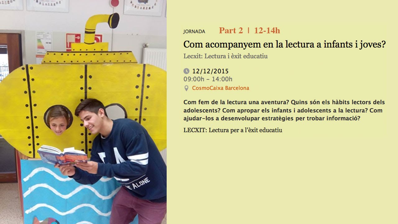 IV Trobada Lecxit | Com acompanyem en la lectura a infants i joves? Part 2 12-14h de Fundació Bofill