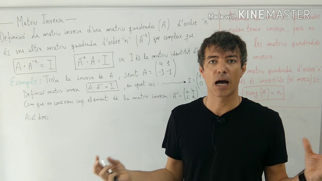 V6. UD-1MATRIUS. Matriu inversa. de Germán Gil Gonell