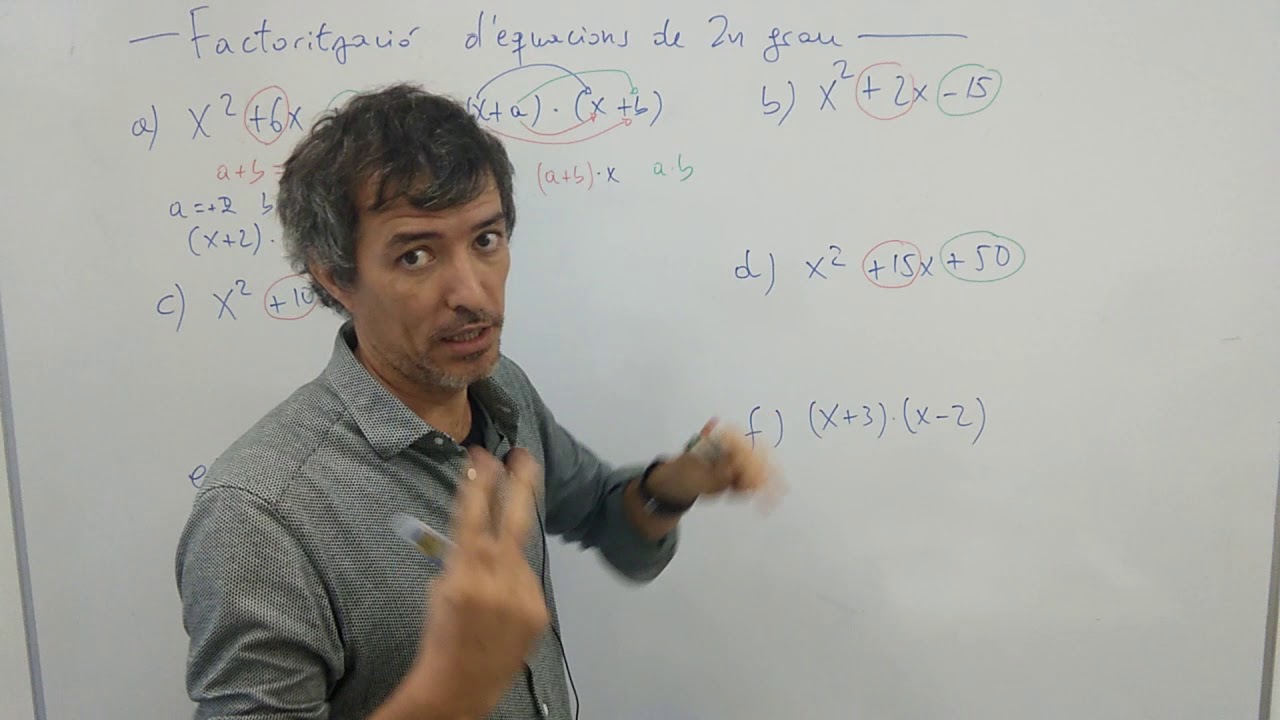 V1. UD-3. Equacions. Factorització d'equacions de 2n grau. de Germán Gil Gonell