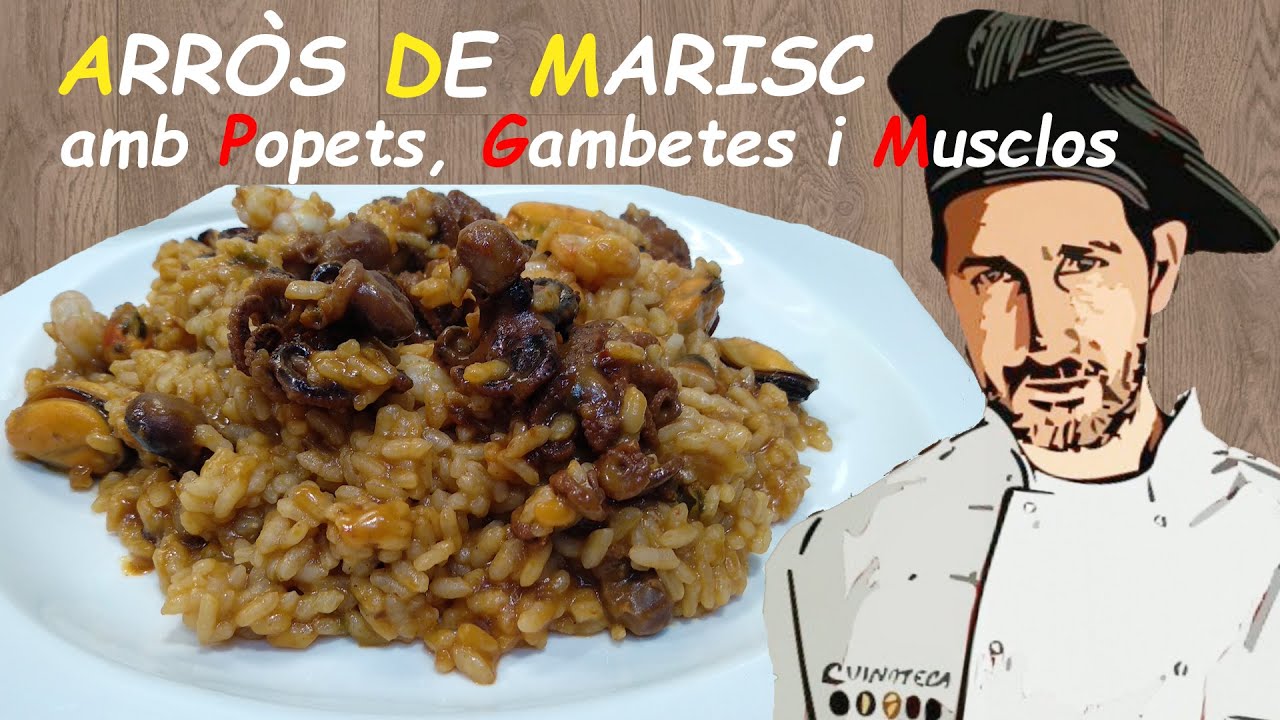ARRÒS DE MARISC / PAELLA DE MARISC / Receptes de cuina de Cuinateca by Jordi Pey