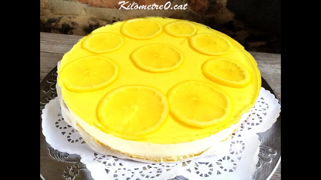 Pastís de mousse de llimona, fàcil i bo 😋😋 / Receptes de cuina de Kilometre0