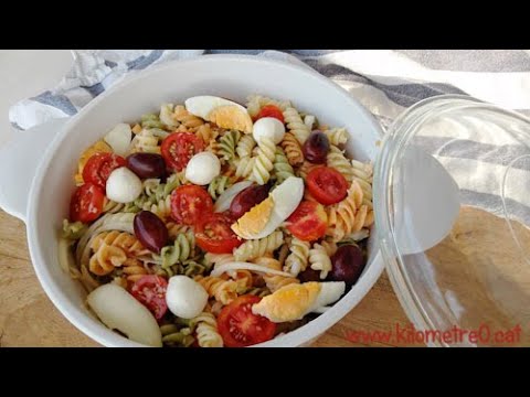 Amanida de tirabuixons amb Mozzarella i alfàbrega / Receptes de cuina de Kilometre0