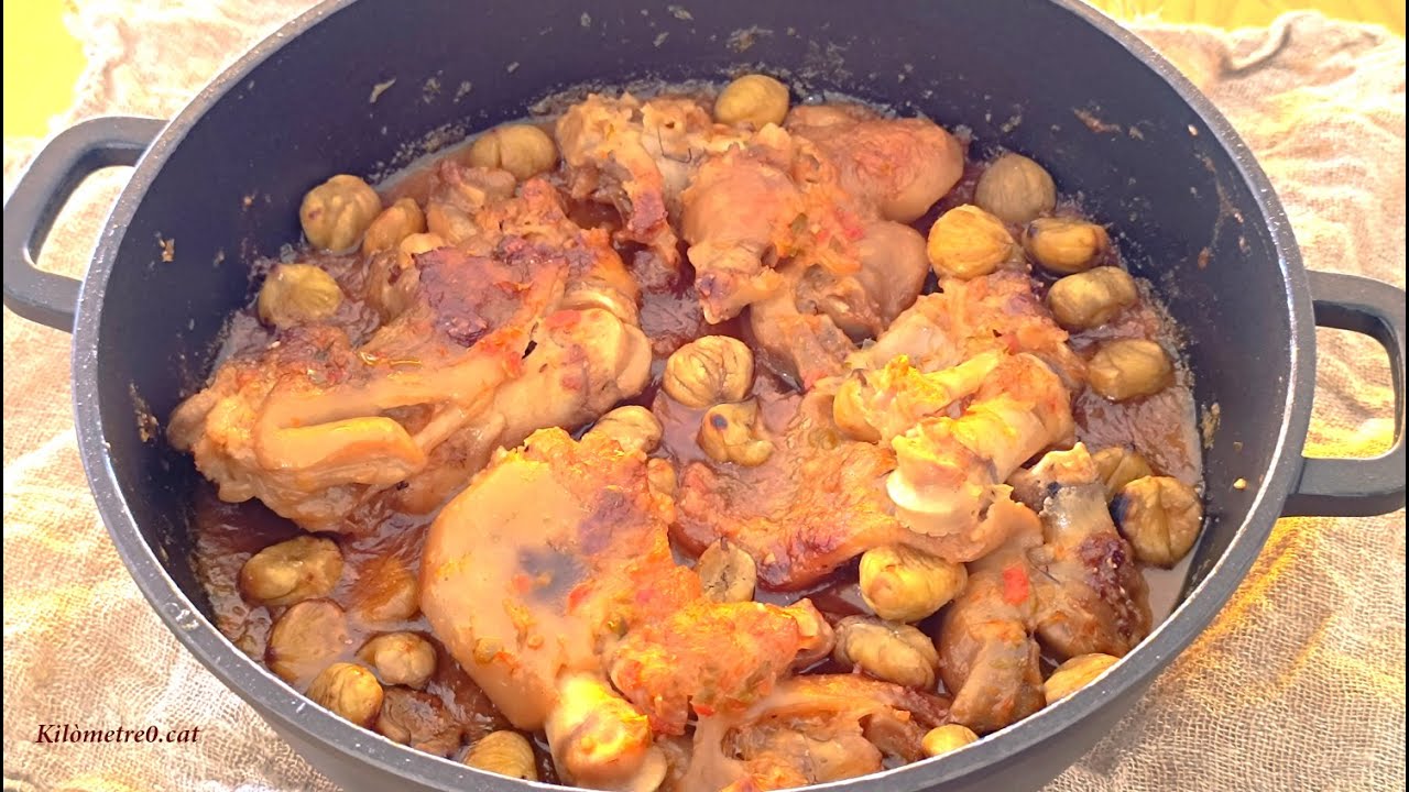 Peus de porc amb castanyes / Cuina catalana de Kilometre0