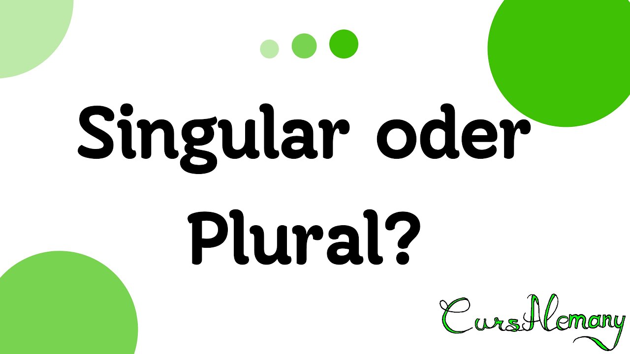 die Familie, die Polizei, die Leute - Singular o Plural? de CursAlemany
