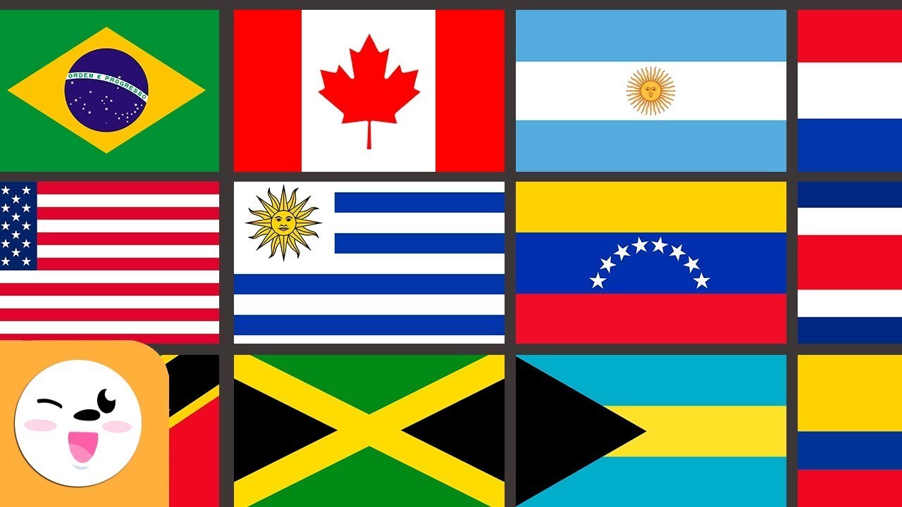 Les banderes d'Amèrica per a nens - Geografia per a nens en català de Smile and Learn - Català