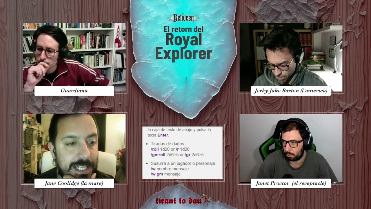 El retorn del Royal Explorer - 2a sessió de The Between #TheBetween #RolEnCatalà de Tirant lo dau