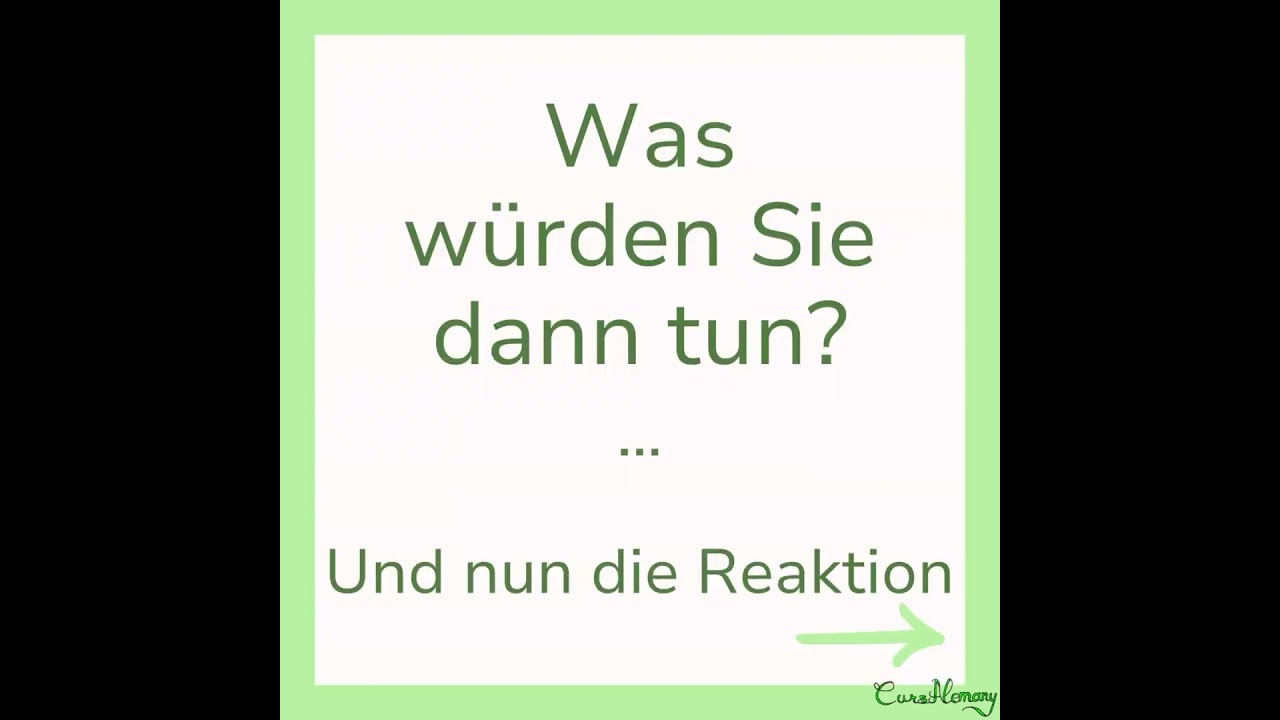 Tag 6) Reagieren Sie darauf! de CursAlemany