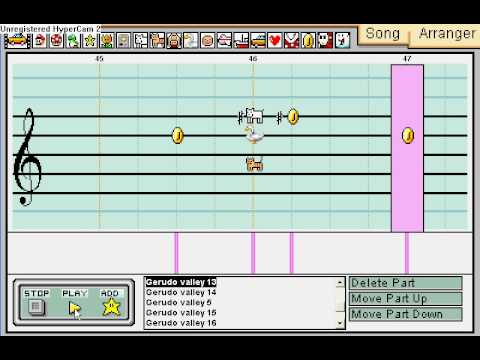 Mario Paint Composer- Gerudo Valley (piano) de ViciTotal