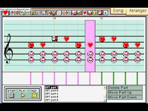 Mario Paint Composer - One Piece Opening 7 "Crazy Rainbow Star" de Xavalma