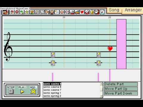 Mario Paint Composer- Sonic the hedgehog medley de Vaxter500