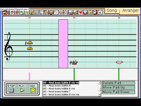 Mario Paint Composer - 6th Original Composition "Forest boss battle theme" de ViciTotal