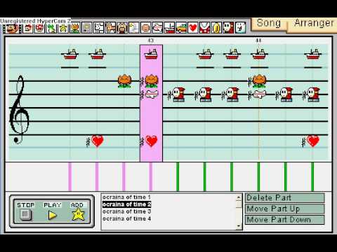 Mario Paint Composer- Ocarina of time medley de Meyonbook