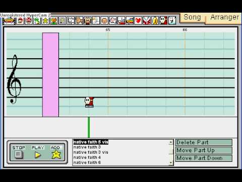 Mario Paint Composer- Suwako's theme, native faith (piano) de Rik_Ruk