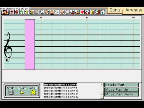 Mario Paint Composer- Endless battlefield (piano) de Arandur
