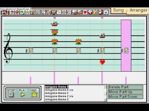 Mario Paint Composer- Minigame theme de Lectures viscudes
