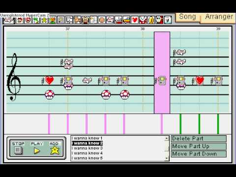 Mario Paint Composer- I wanna know de TheTutoCat