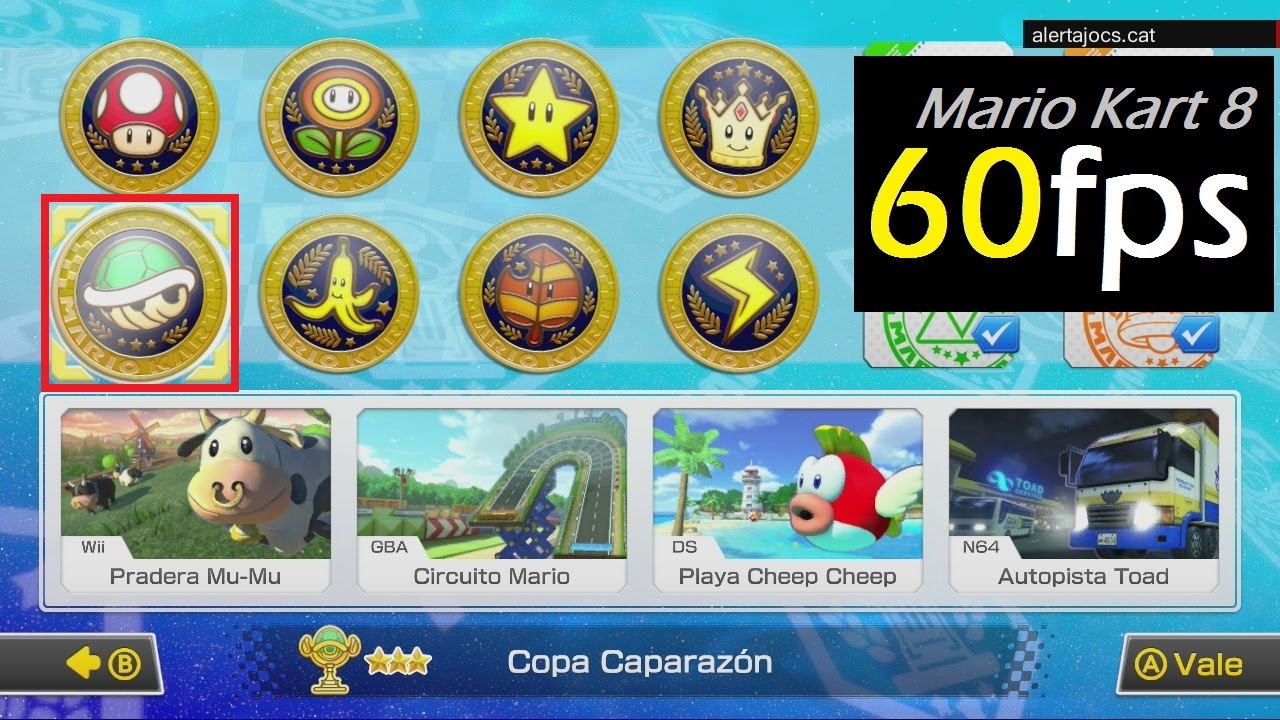 Mario Kart 8 - Let's Play (01) Copa Caparazón de alertajocs