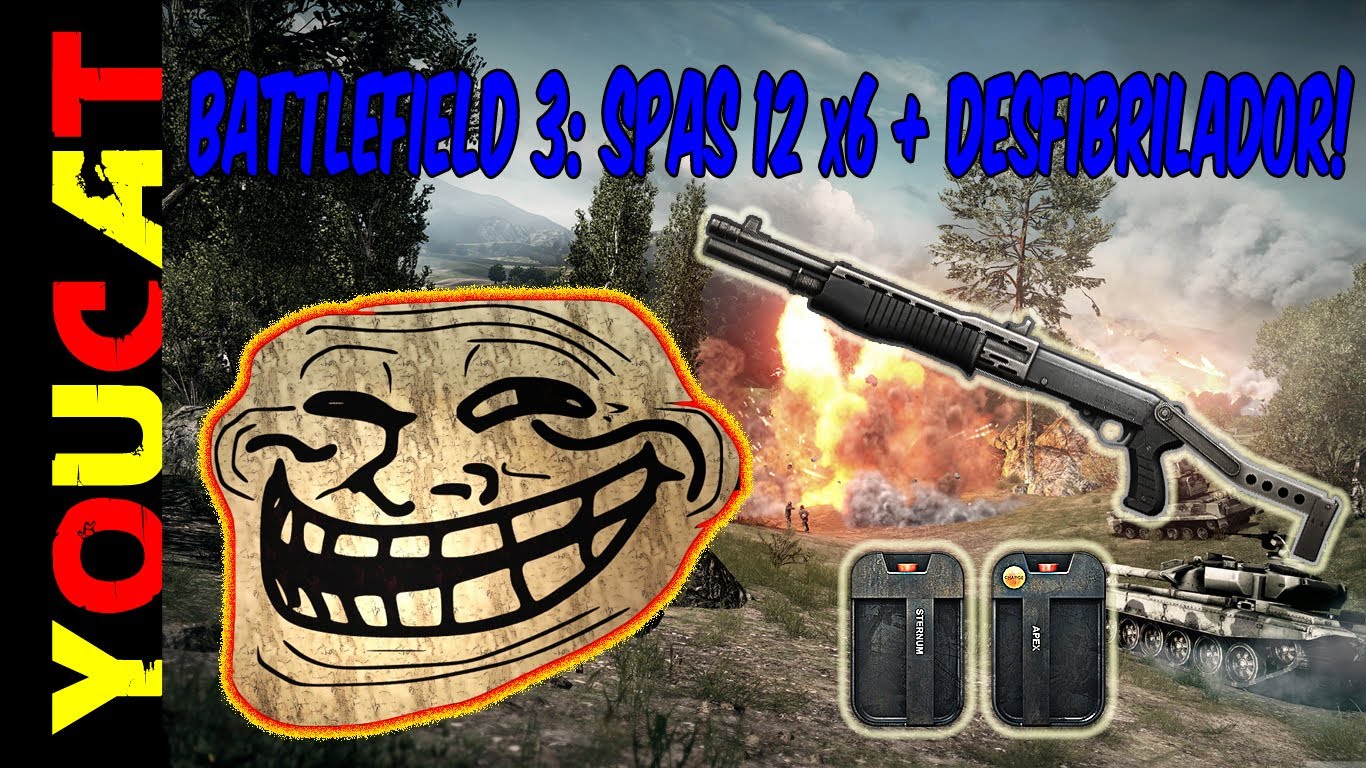 Battlefield 3 en català | SPAS-12 mira Rifle + DESFIBRILADOR | 100 SUBS! de El Renao