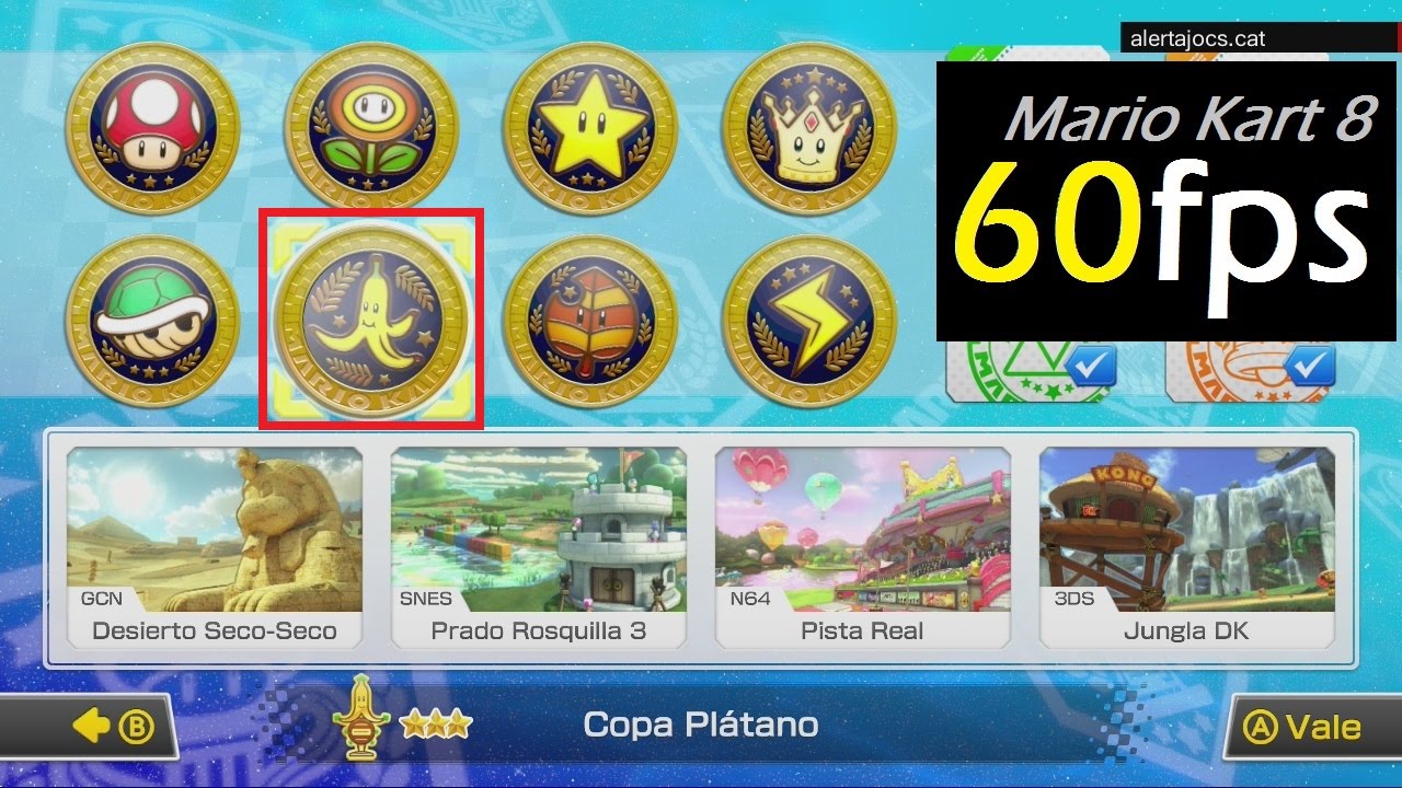 Mario Kart 8 - Let's Play (02) Copa Plátano de alertajocs