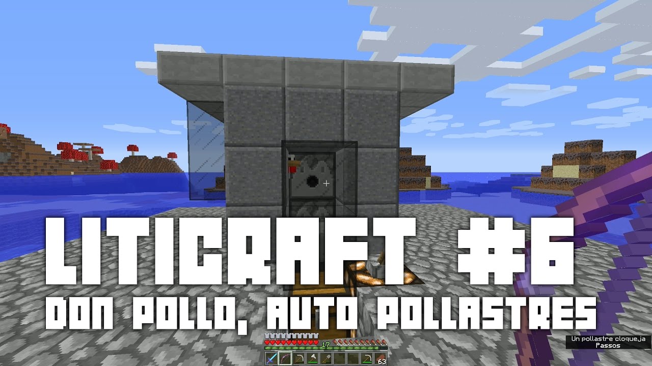 Liticraft #6 - Don Pollo, auto pollastres  - Minecraft 1.10 Let's play Survival en català de ObsidianaMinecraft