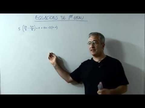 Equació de 1er grau amb fraccions i parèntesis ( III ) de Xavi Mates
