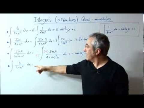 Integrals Quasi immediates ( IV ) "Arc tangent" de Xavi Mates