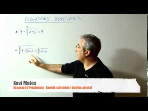 Equacions Irracionals / amb arrel cúbica i amb arrel doble de Xavi Mates