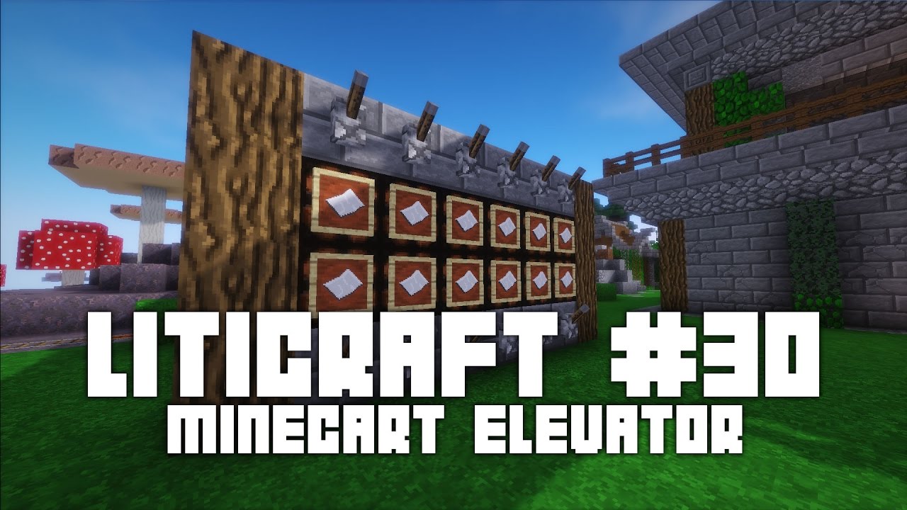 Liticraft #30 Minecart elevator - Minecraft 1.11 en català de ObsidianaMinecraft