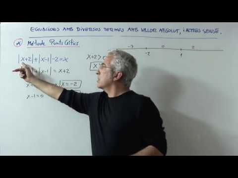 Equacions amb diversos termes amb Valor absolut ( i d'altres sense) - IV - de Xavi Mates