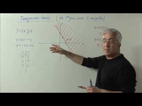 Inequacions lineals (de 1er grau amb dues incògnites) de Gerard Sesé