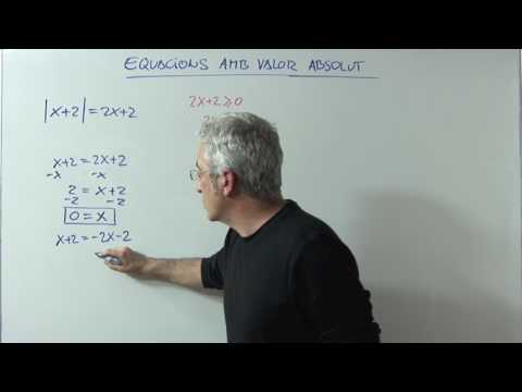 Equació de 1er grau amb Valor absolut ( IV ) de Xavi Mates