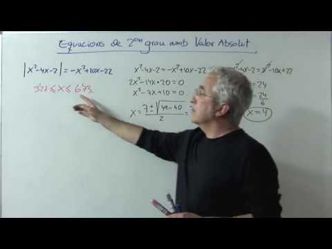 Equació de 2on grau amb Valor absolut ( II ) de Xavi Mates