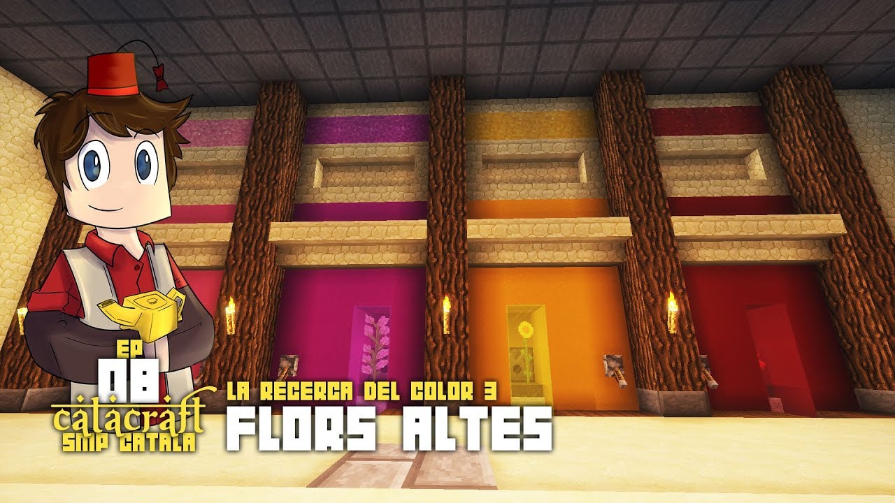 Catacraft 8 - Vermell, magenta, rosa i groc - Minecraft SMP #youtuberscatalans de alertajocs