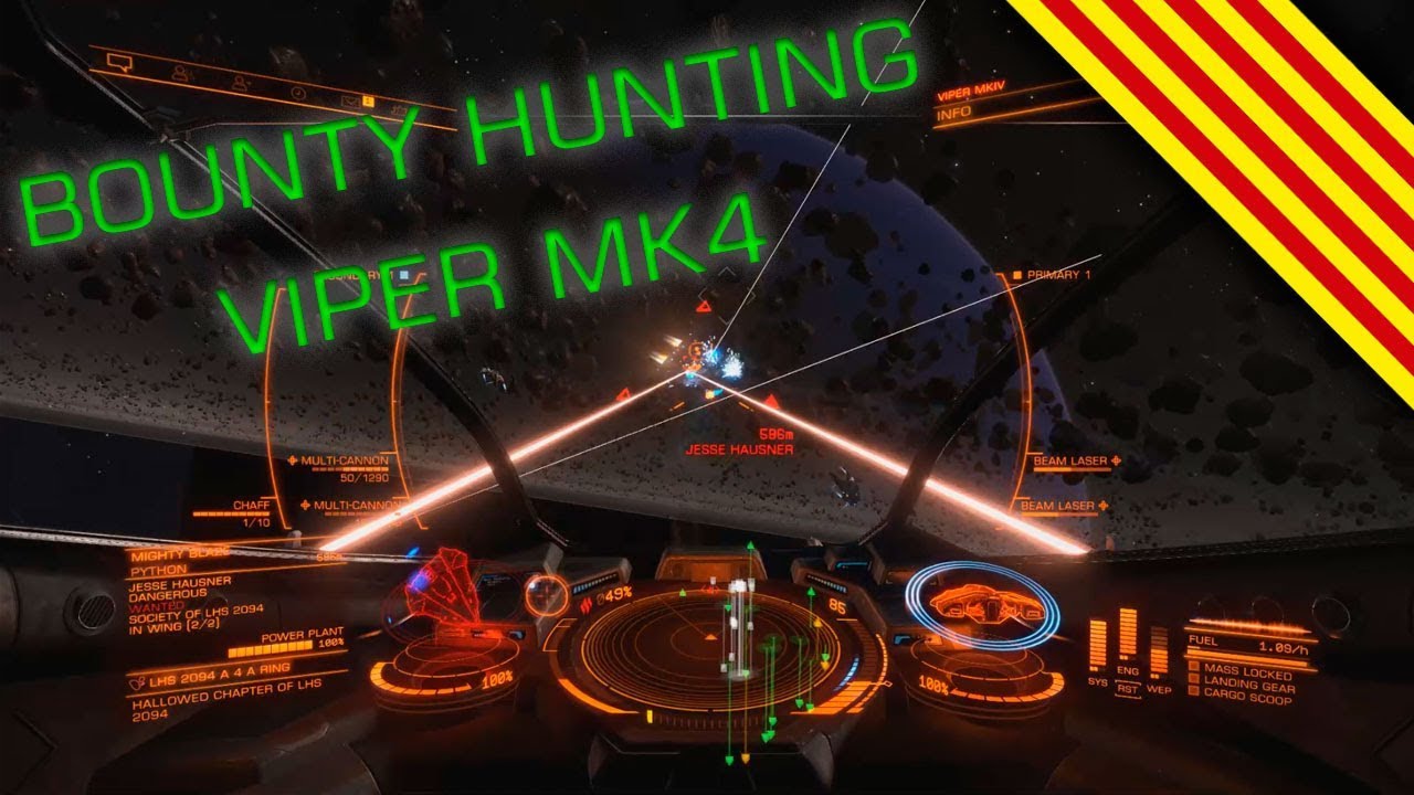 Elite: Dangerous - Bounty Hunting Viper mk4 Gameplay Overview 1m credits half hour (Catalan) de Ganix