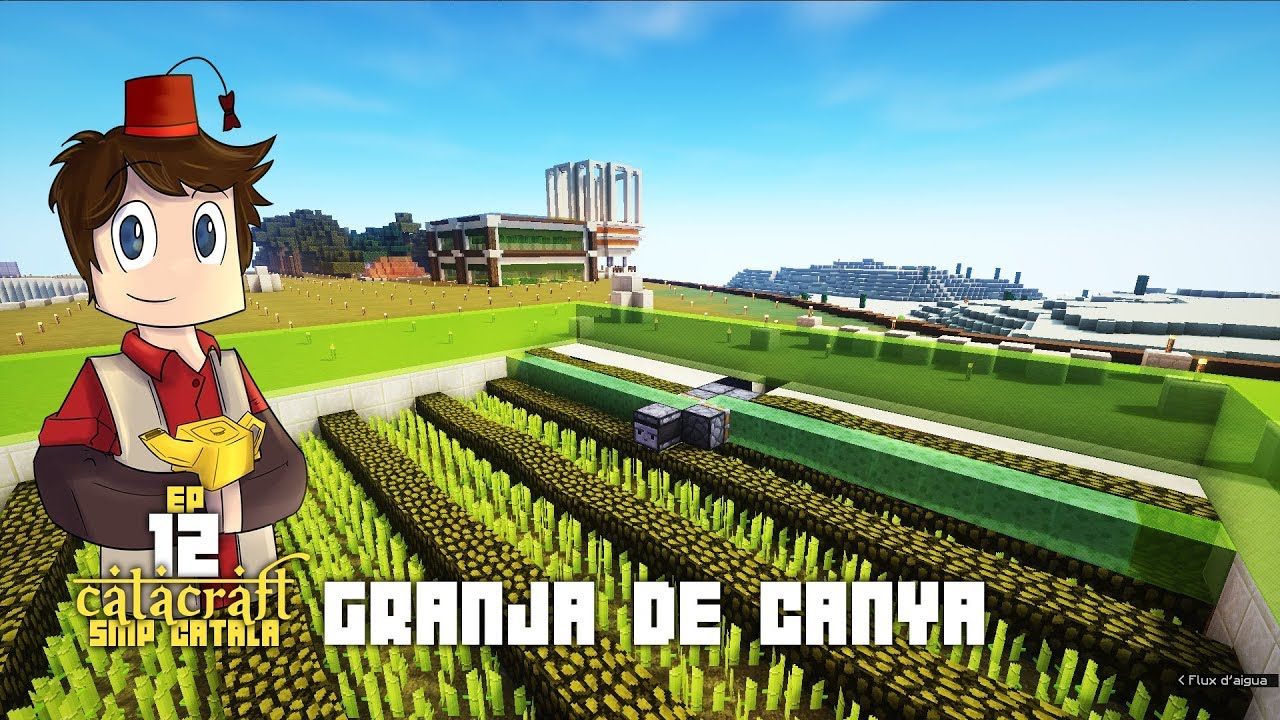 Catacraft 12 - Granja de canya - Minecraft SMP #youtuberscatalans de La prestatgeria de Marta