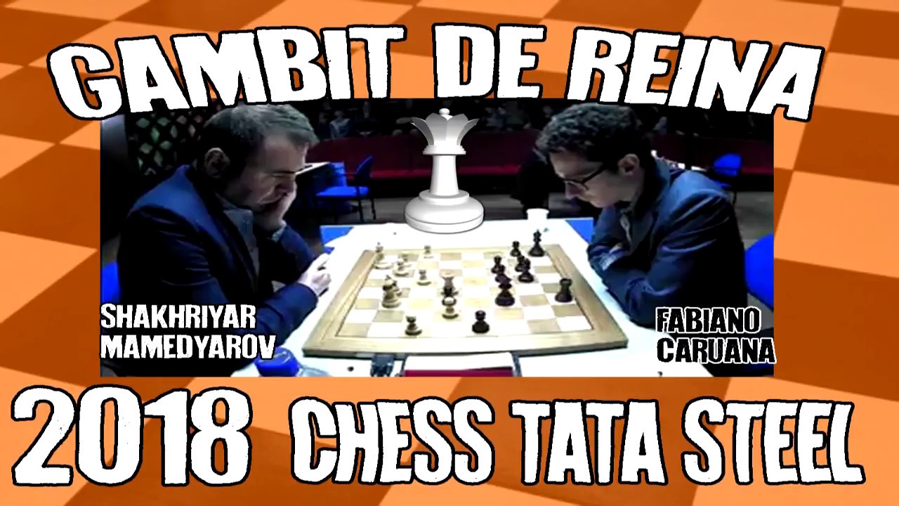 Shakhriyar Mamedyarov vs Fabiano Caruana Tata Steel 2018 Gambit de reina refusat de GERI8CO