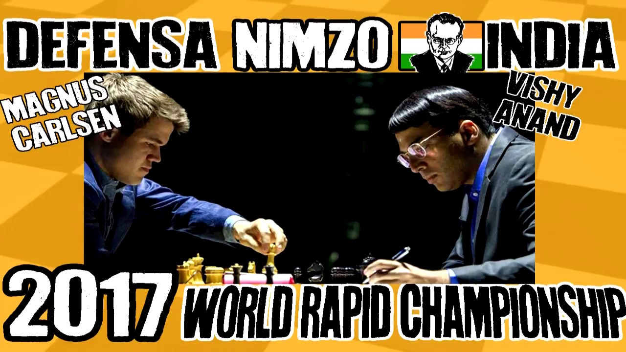 Magnus Carlsen vs Vishy Anand (2017) Defensa Nimzo-India de Escacs en Català
