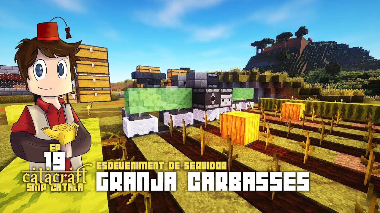 Catacraft 19 - Granja de Carbasses - Minecraft SMP #youtuberscatalans de Xavalma
