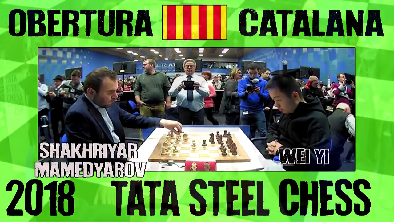 Shakhriyar Mamedyarov vs Wei Yi (2018 Tata Steel) Obertura Catalana Oberta de Xavalma