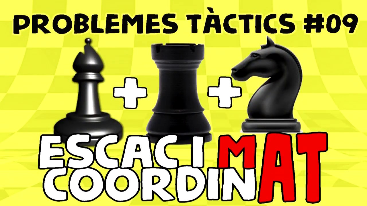 Escacs Problemes Tàctics #09 Escac i mat coordinat de Escacs en Català