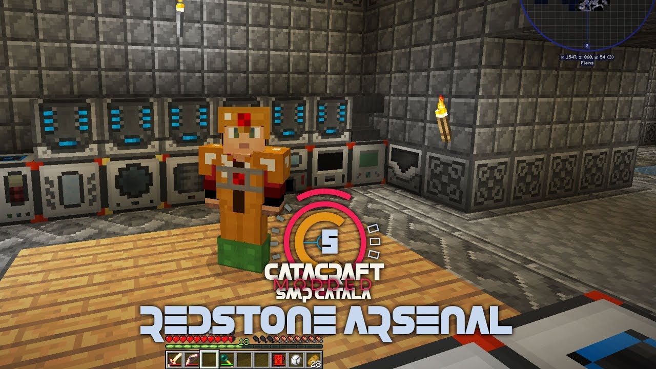 Redstone arsenal - Catacraft Modded 5 - Minecraft Modded SMP #youtuberscatalans de Nil66