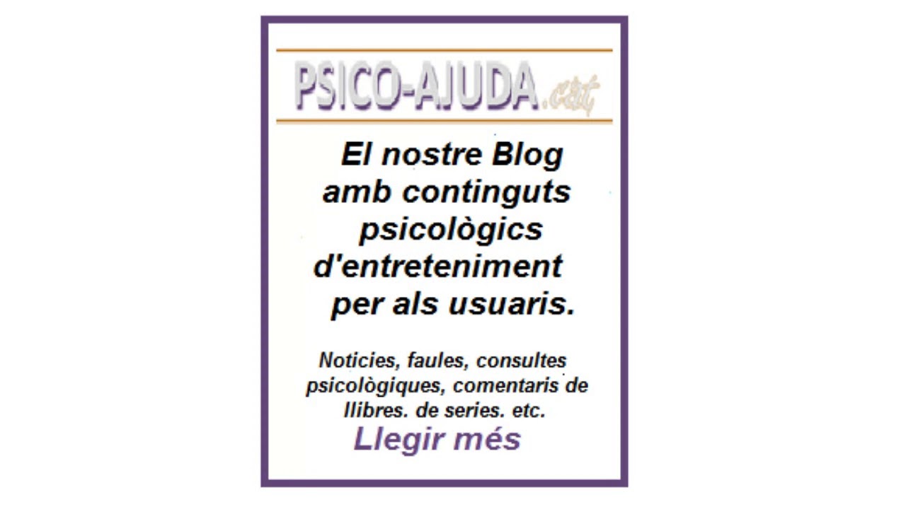 LluverasPsicologia blog Psico-ajuda.cat de LluverasPsicologia