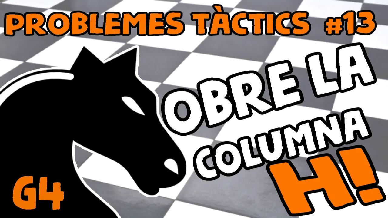Escacs Problemes Tàctics #13 Obre la columna H! de Escacs en Català