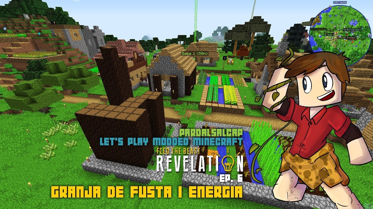 Granja de Fusta amb Industrial Foregoing - Let's play Minecraft FTB Revelation ep.6 de ObsidianaMinecraft