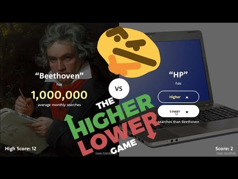 Qui Es Mes Famós | BEETHOVEN O HP?| The Higher or Lower GAME [Senseller] de Nil66