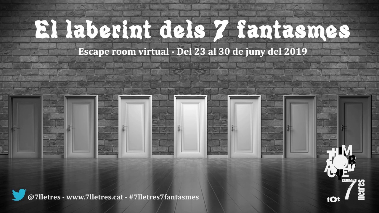 «El laberint dels 7 fantasmes», el primer escape room literari virtual en català! de Xavalma