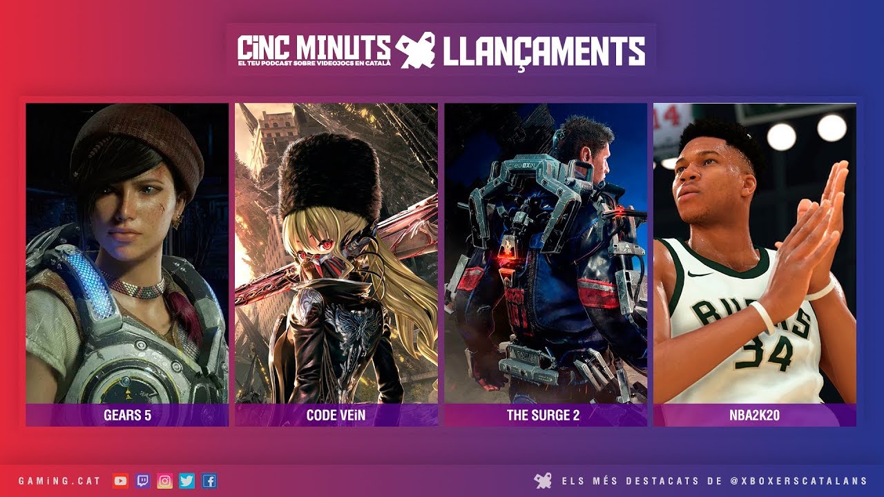 Gears 5 i Code Vein són els destacats de @XboxersCatalans | 5 Minuts Més de GamingCat